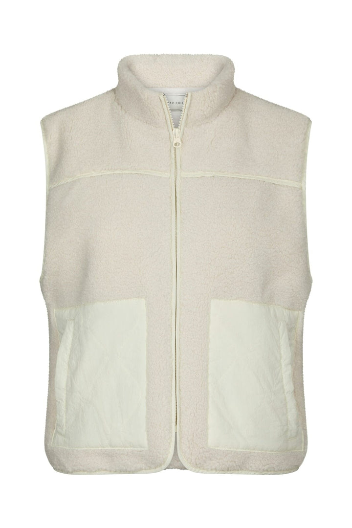Neo Noir - Scout Teddy Waistcoat 155725 - 436 - Ivory/Ivory