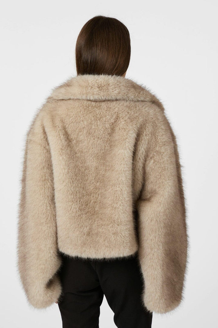 Neo Noir - Steff Faux Fur Jacket 165376 - 123 - Beige