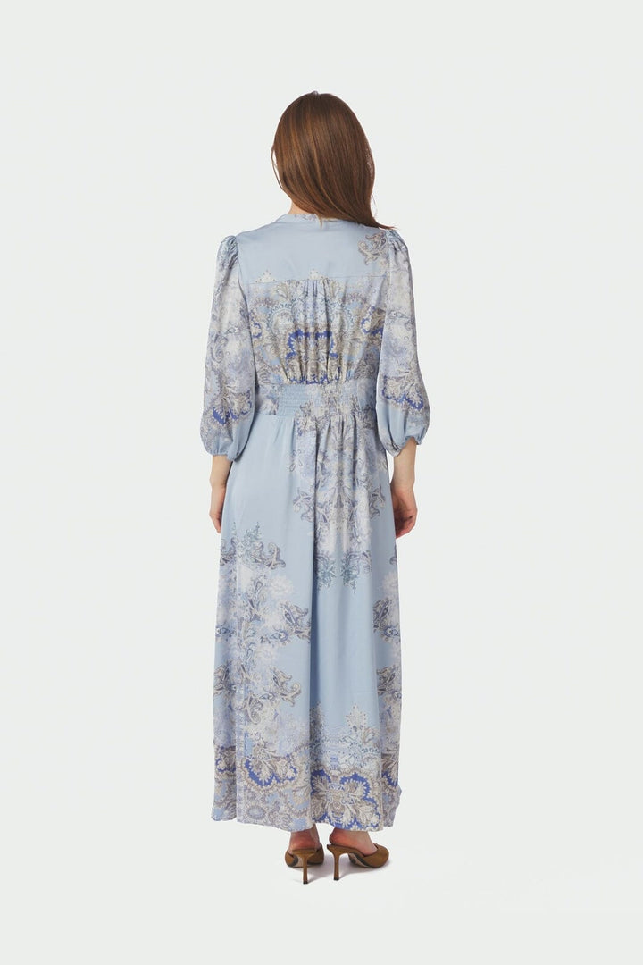 Neo Noir - Stellar Artist Paisley Dress 165339 - 145 - Light Blue