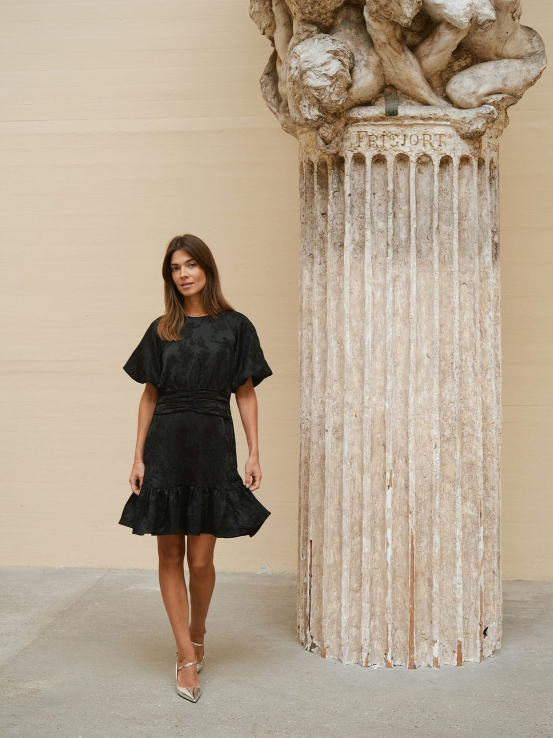 Neo Noir - Sulli Jacquard Dress 165010 - 100 - Black Kjoler 