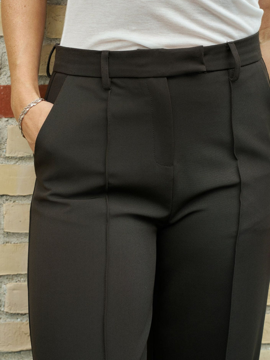 Neo Noir - Sury Suit Pants 165815 - 676 - Dark Brown Bukser 