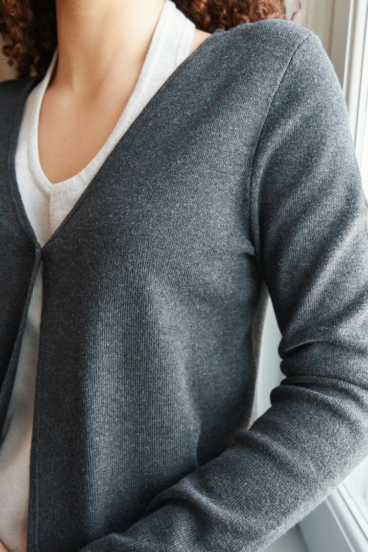 Neo Noir - Tamina Knit Blouse 168080 - 132 - Antracit Bluser 