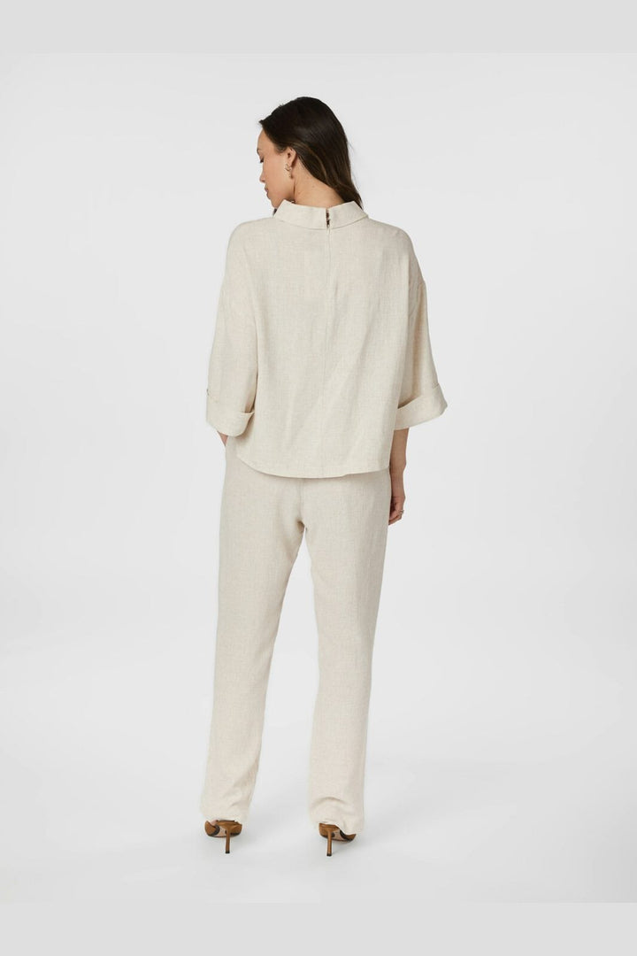 Neo Noir - Tatjanna Linen Jumpsuit 165935 - 815 - Natural