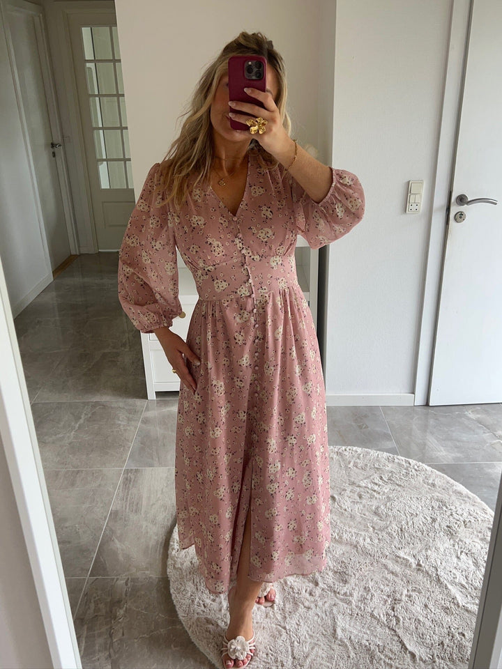 Neo Noir x Molly&My - Olana Small Blossom Dress 170656 - 754 - Light Pink Kjoler 