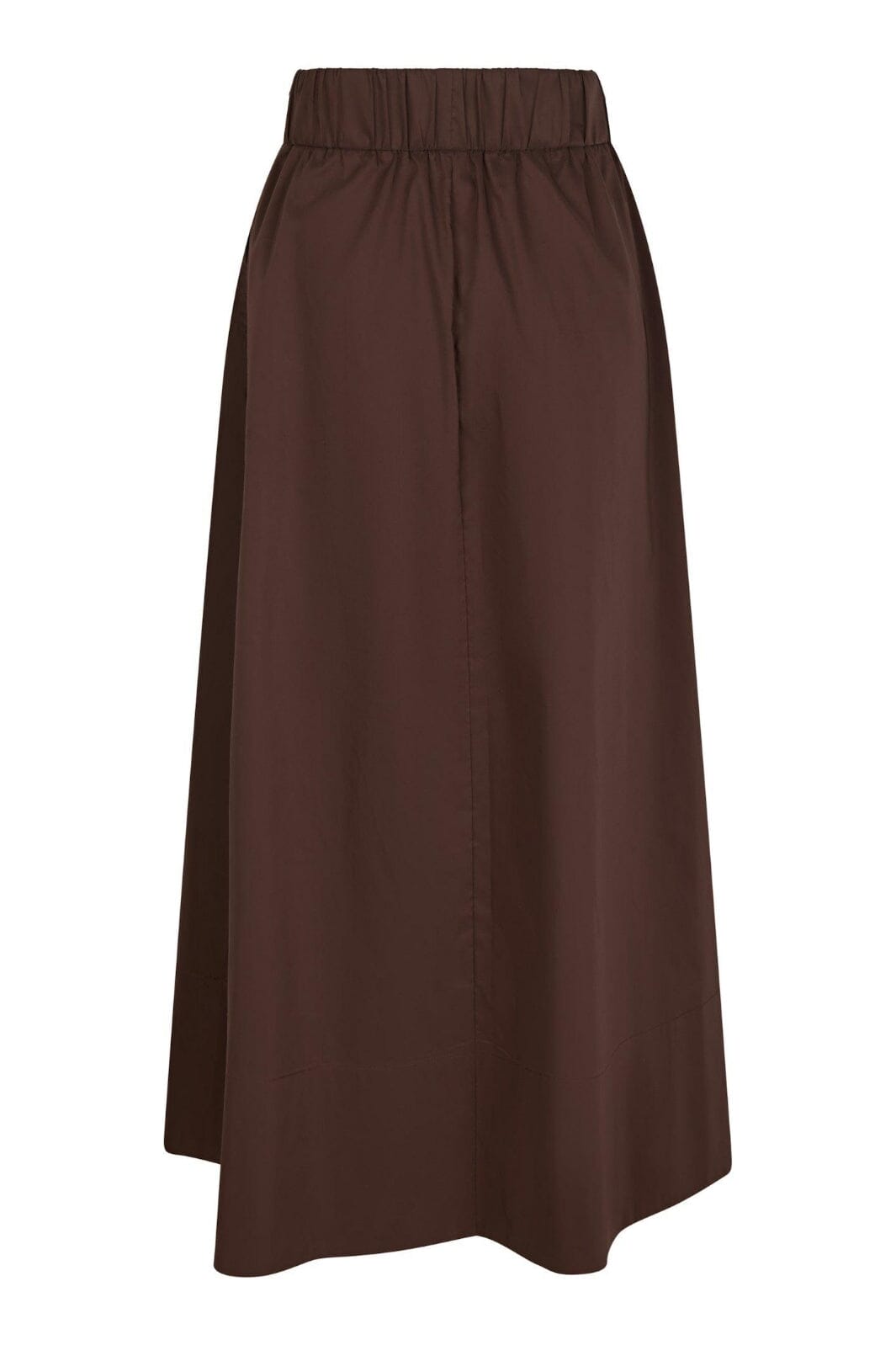 Neo Noir - Yara Long Poplin Skirt 163076 - 584 - Chocolate Brown