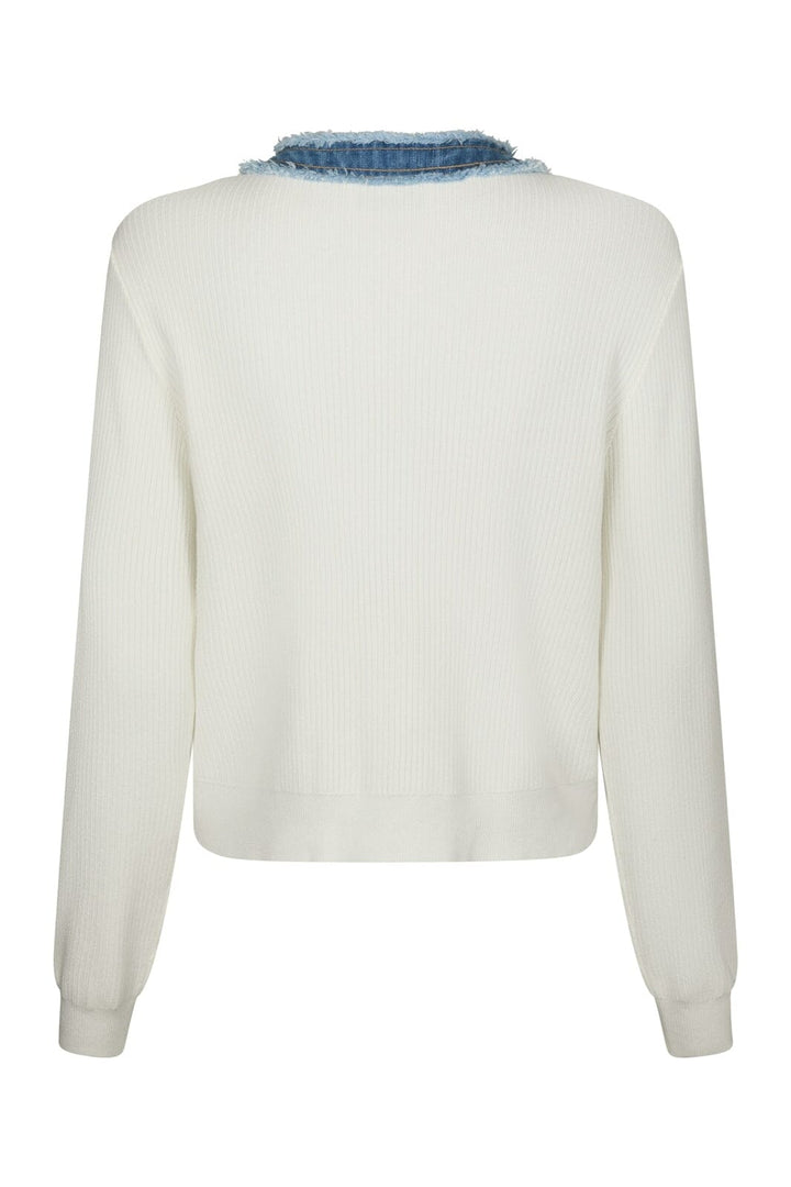 Neo Noir - Zelma Knit Denim Cardigan 167245 - 121 - Off White