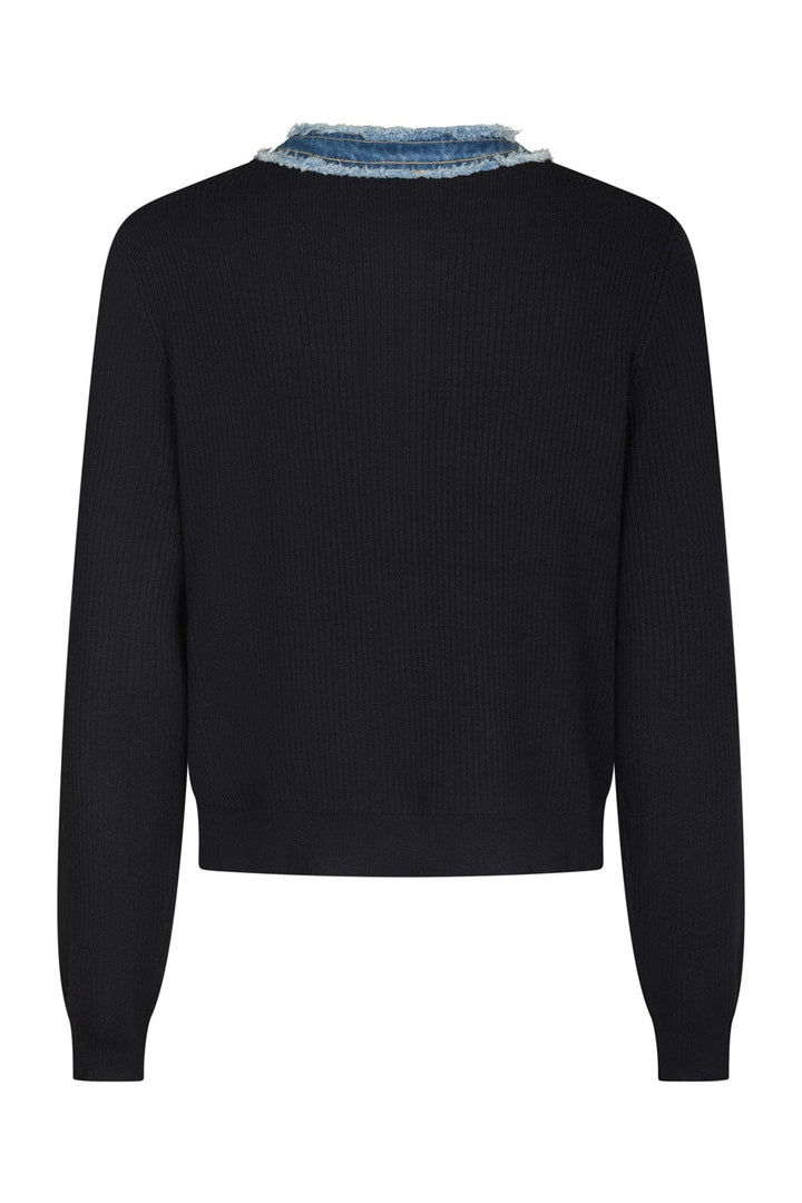 Neo Noir - Zelma Knit Denim Cardigan 167245 - 141 - Navy