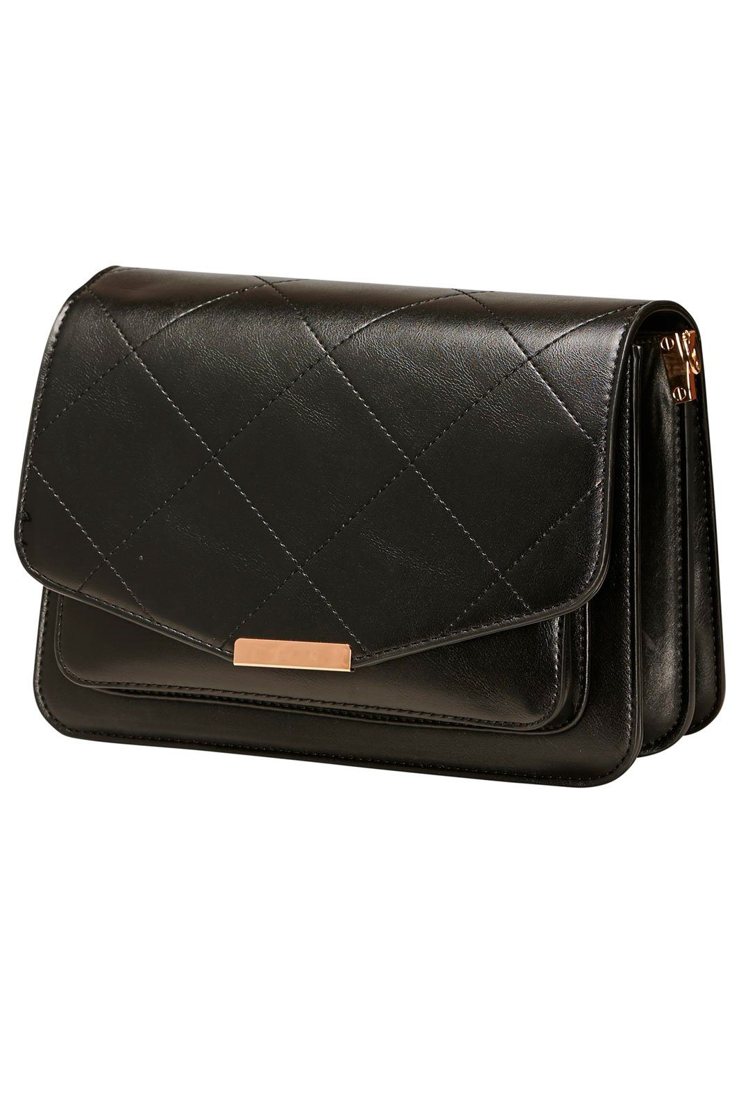 Noella - Blanca Multi Compartment Bag - Black Leather Look Tasker 