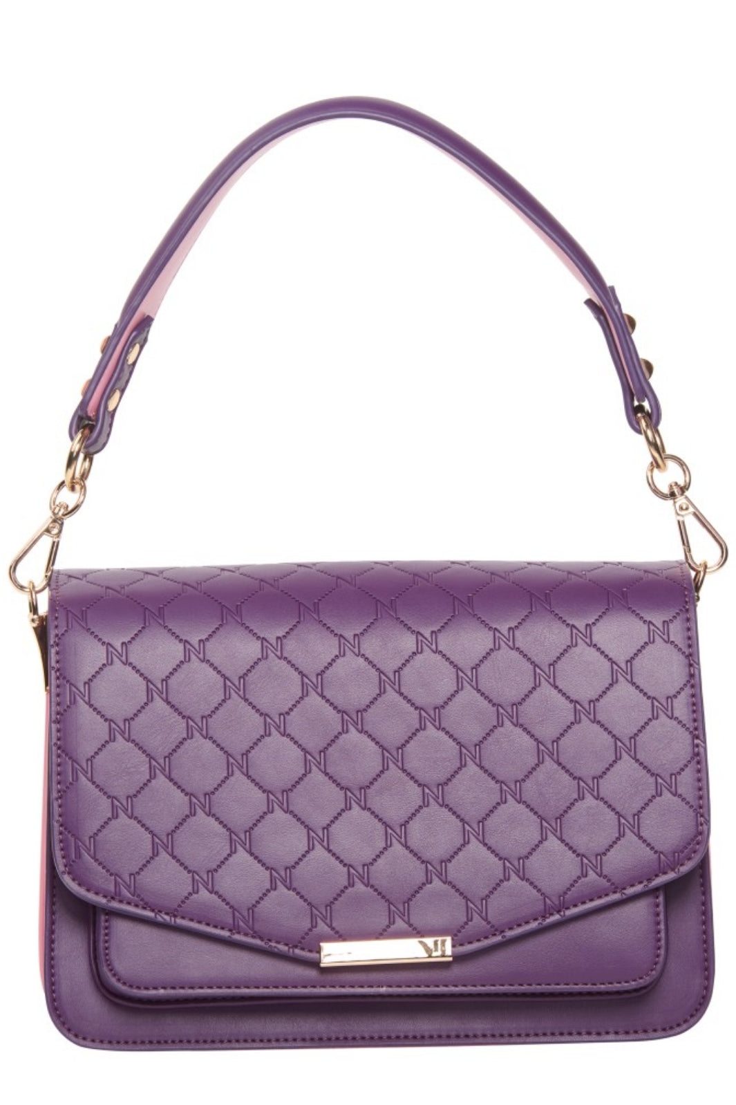 Noella - Blanca Multi Compartment Logo Bag - Plum Light Pink Tasker 