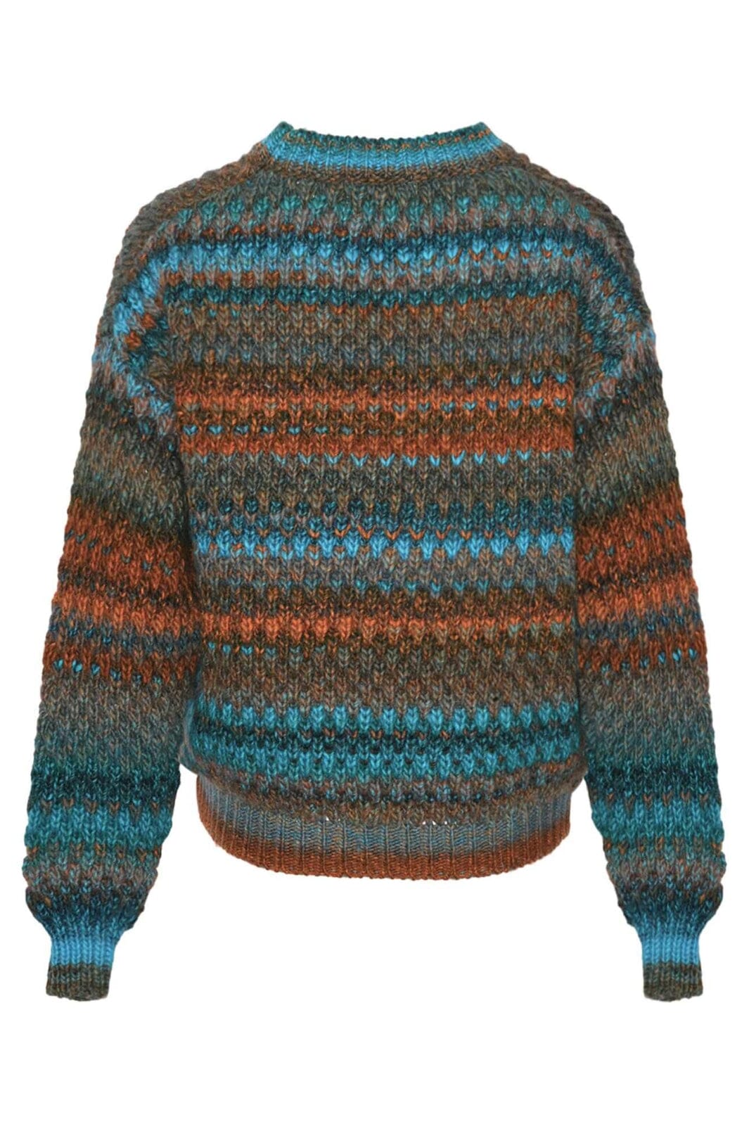 Noella - Gio Knit Sweater 12165005 - 1387 - Turquoise Brown Mix