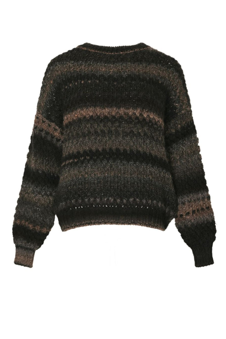 Noella - Gio Knit Sweater 12165005 - 1415 - Brown Grey Mix