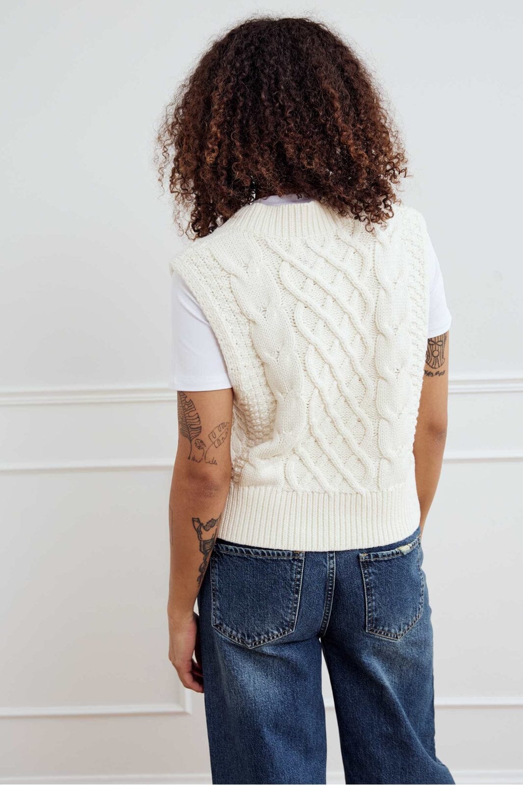 Noella - Gio Knit Vest 13760001 - 974 - Ivory