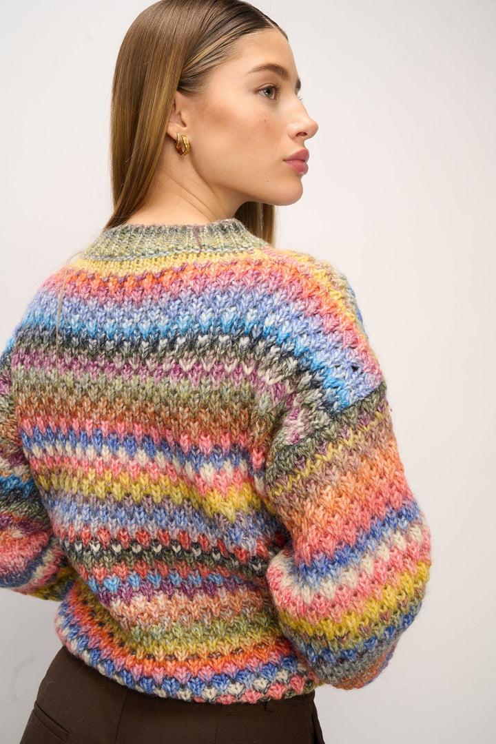 Noella - Gio Sweater - Multi Mix Strikbluser 