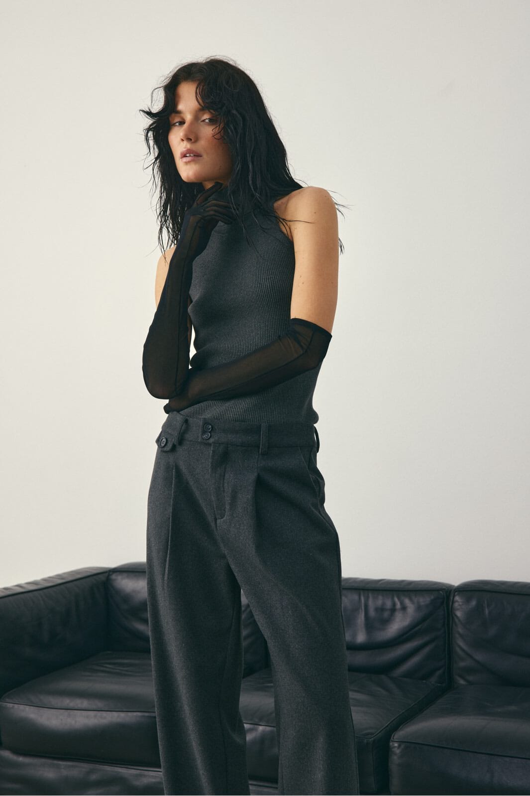 Noella - Joann Pants 11790035 - 1252 - Dark Grey Mel.