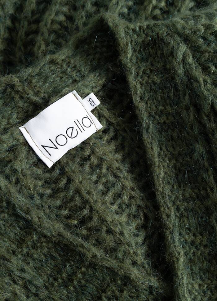 Noella - Joseph Cardigan Solid - 010 Army Green Cardigans 