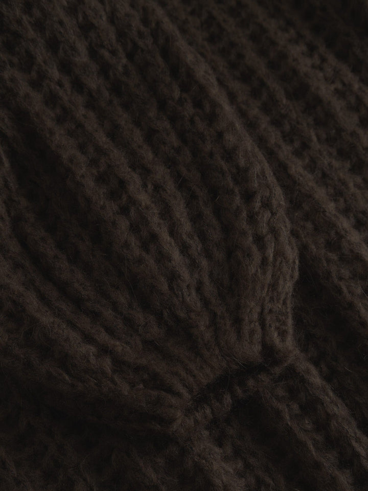 Noella - Joseph Knit Sweater 12265001 - 548 - Dark Brown Strikbluser 