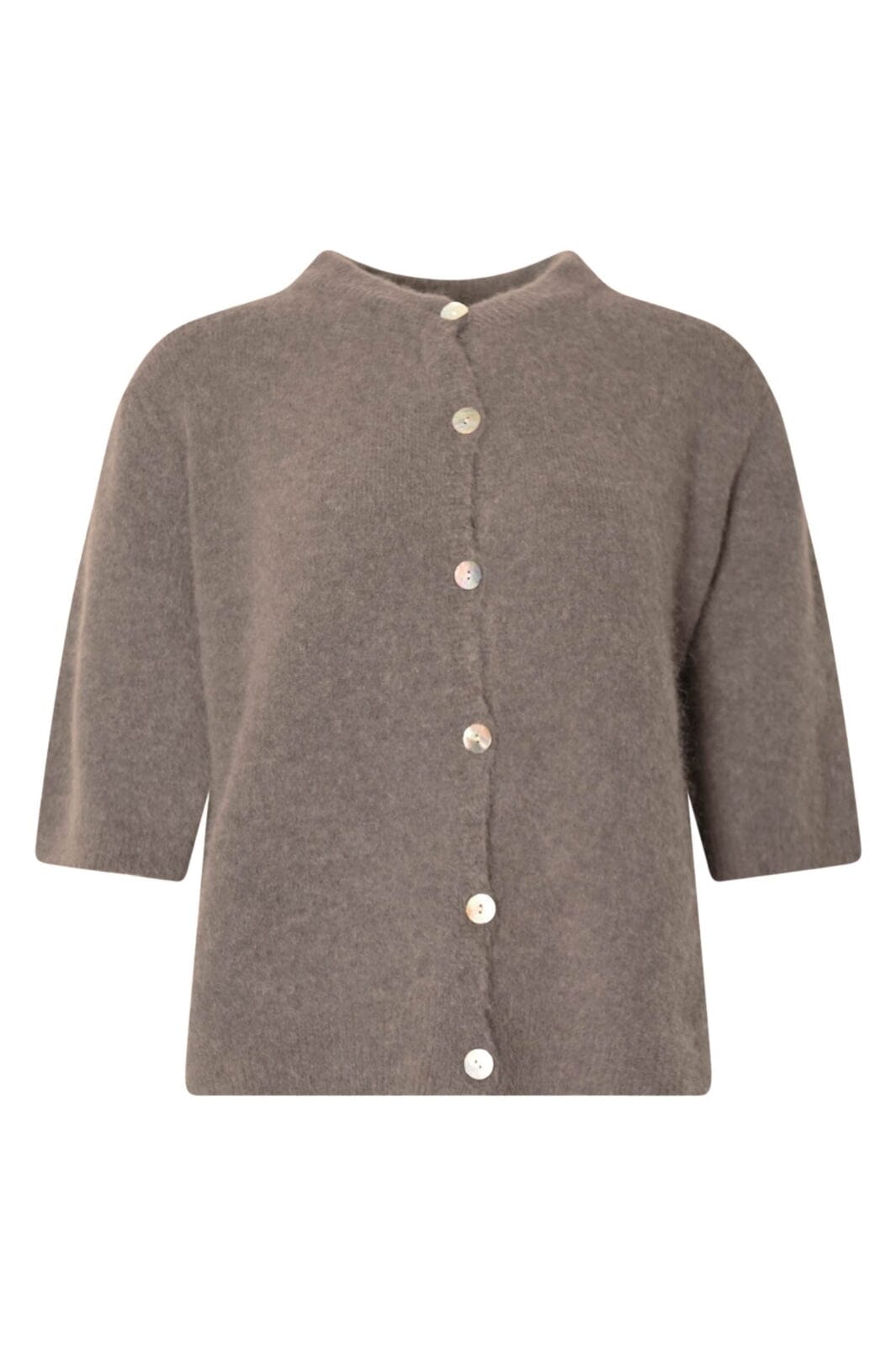 Noella - Kae Ss Knit Cardigan 12940086 - 173 - Coffee Cardigans 