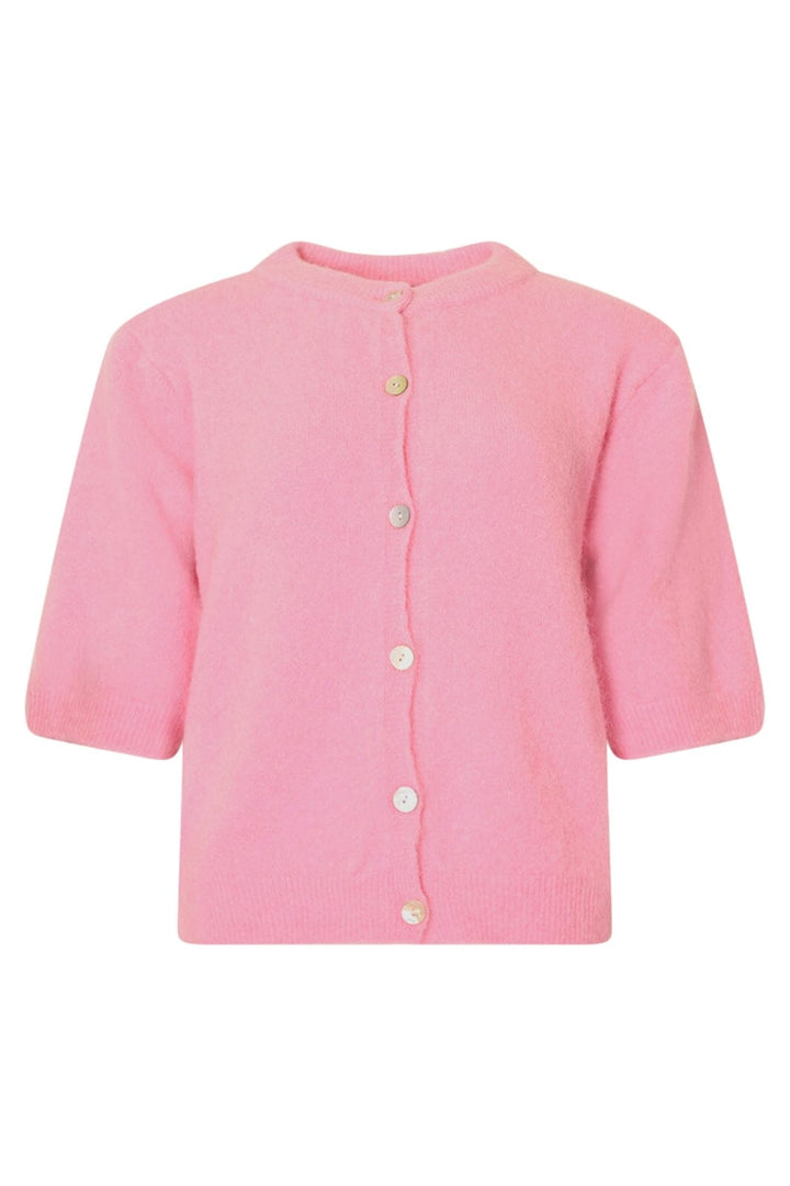 Noella - Kae Ss Knit Cardigan 12940086 - 549 - Blush Cardigans 
