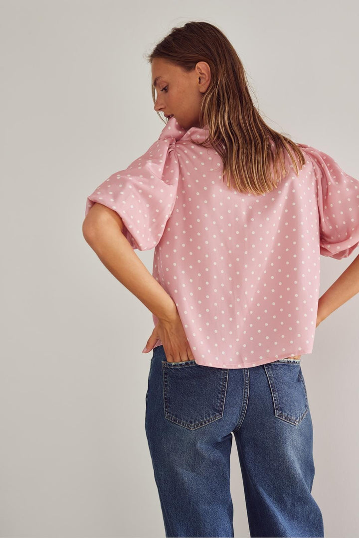 Noella - Kesha Blouse 13450002 - 1335 Carmine Blush Print