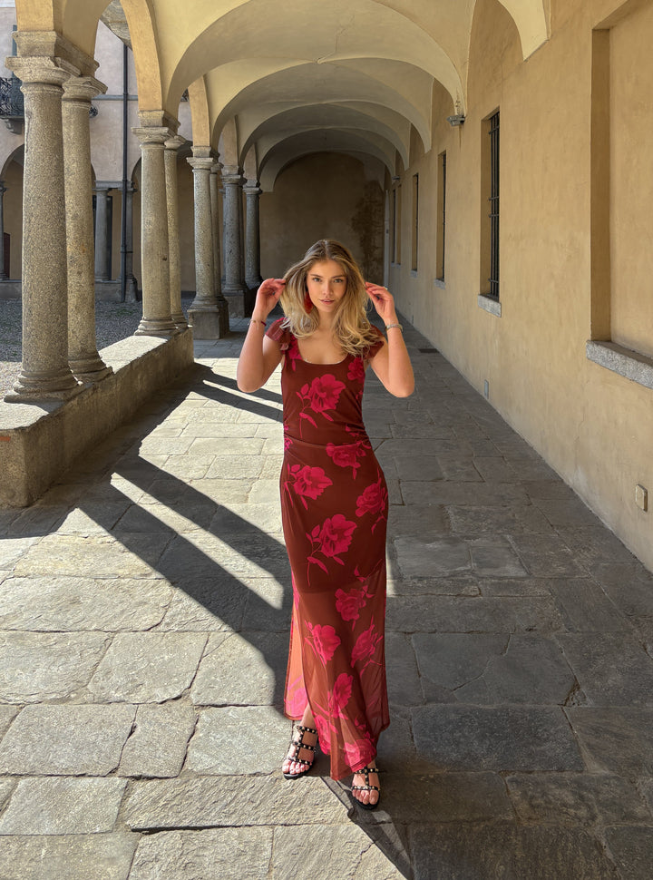 Noella - Lauryn Dress 13460001 - 1337 Cassie Brown Print Kjoler 