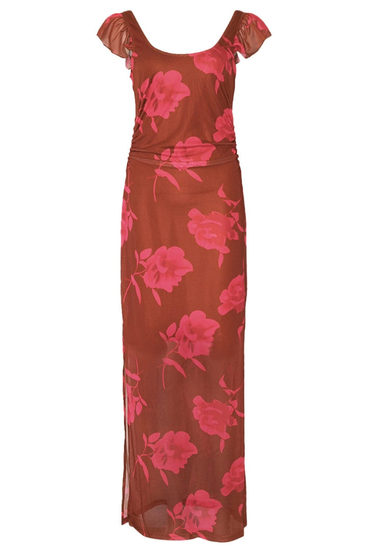 Noella - Lauryn Dress 13460001 - 1337 Cassie Brown Print Kjoler 