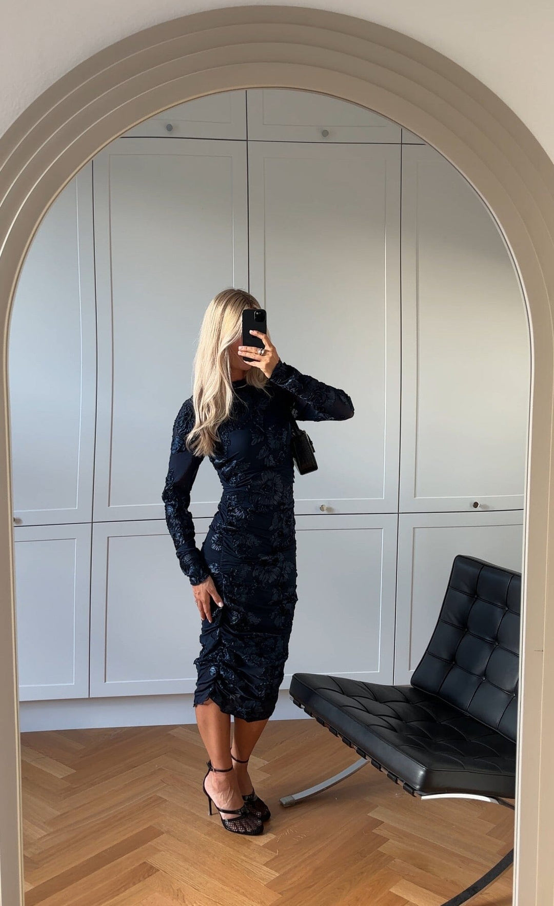 Noella - Lavinia L/S Dress 13500002 - 007 - Navy Kjoler 