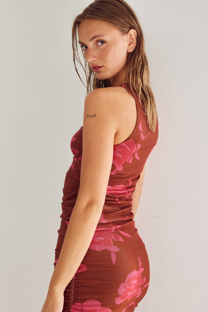 Noella - Leanna Dress 13460002 - 1337 Cassie Brown Print Kjoler 