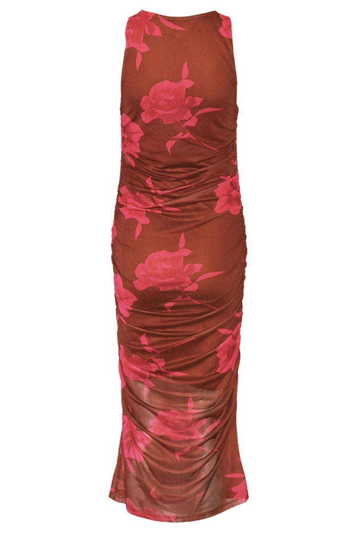 Noella - Leanna Dress 13460002 - 1337 Cassie Brown Print Kjoler 