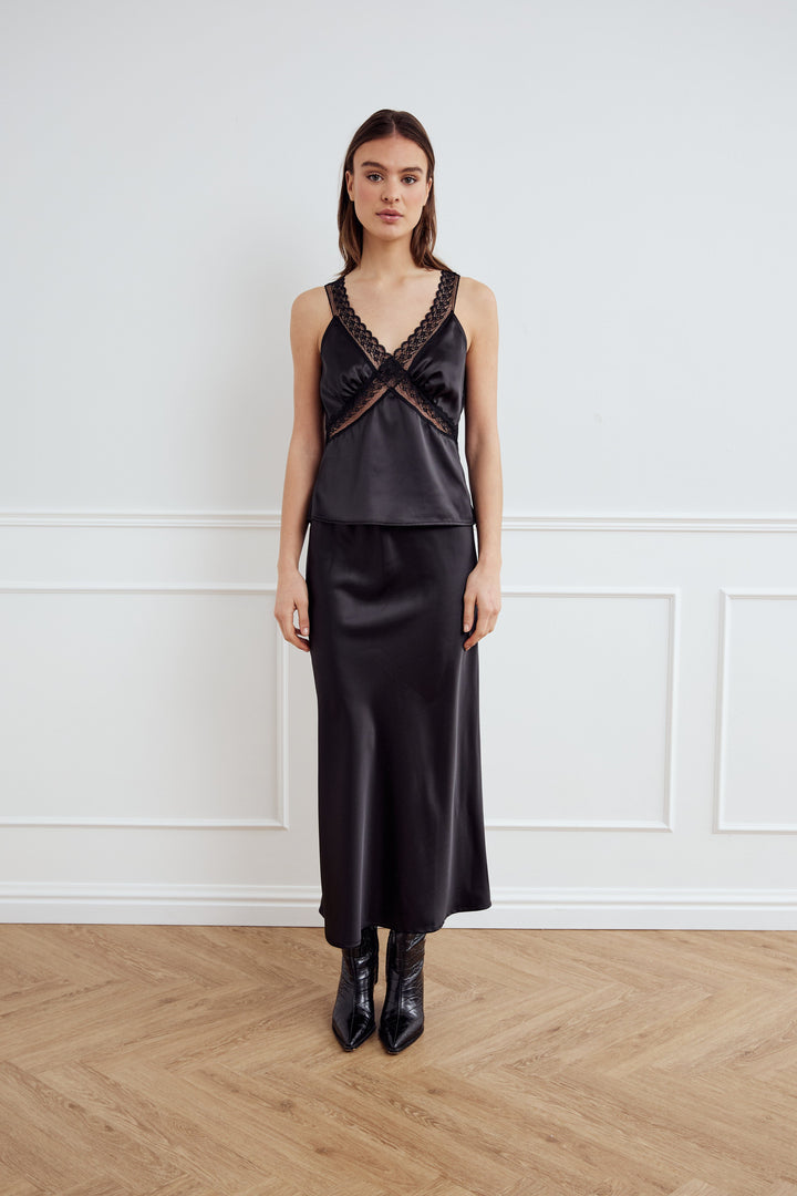 Noella - Leonora Skirt 14050003 - 004 - Black Nederdele 