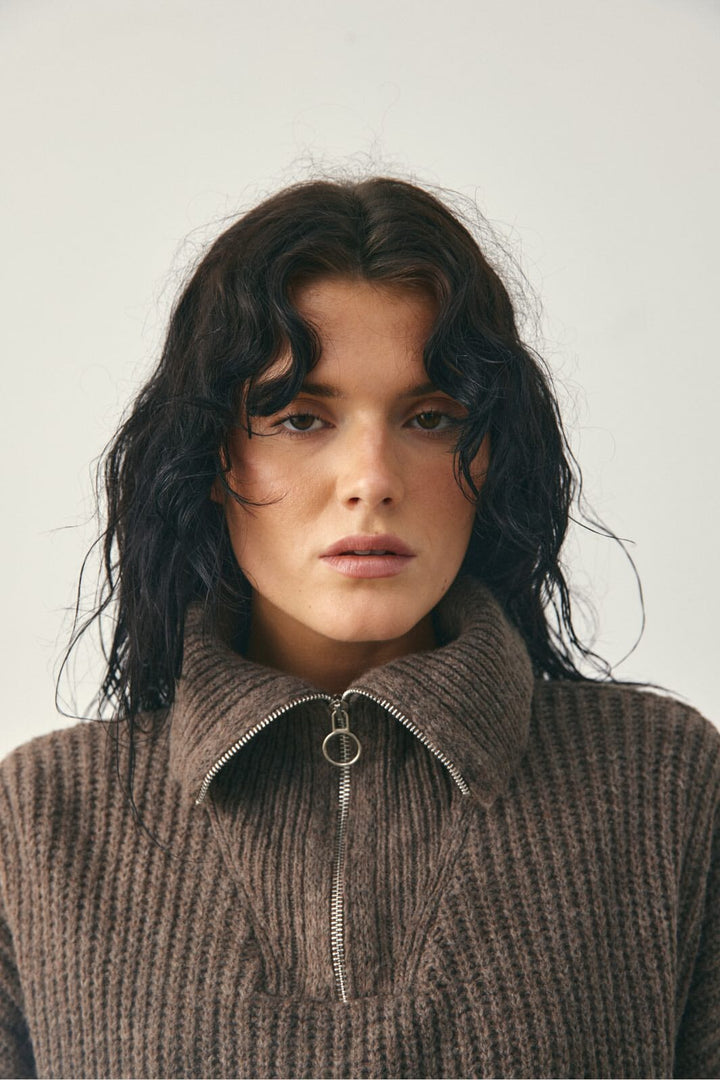 Noella - Lesia Knit 14460001 - 1406 - Timber Wolf Melange