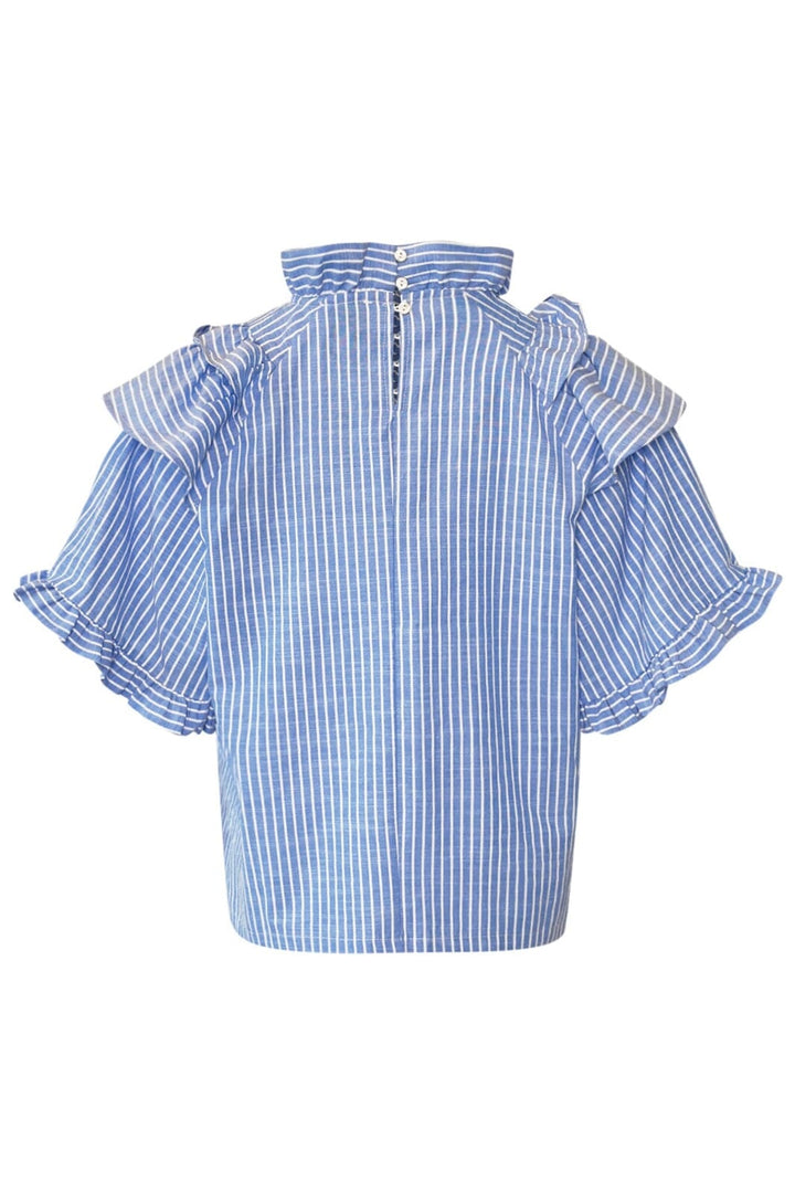Noella - Lesly Blouse 13470002 - 117 Blue Stripe