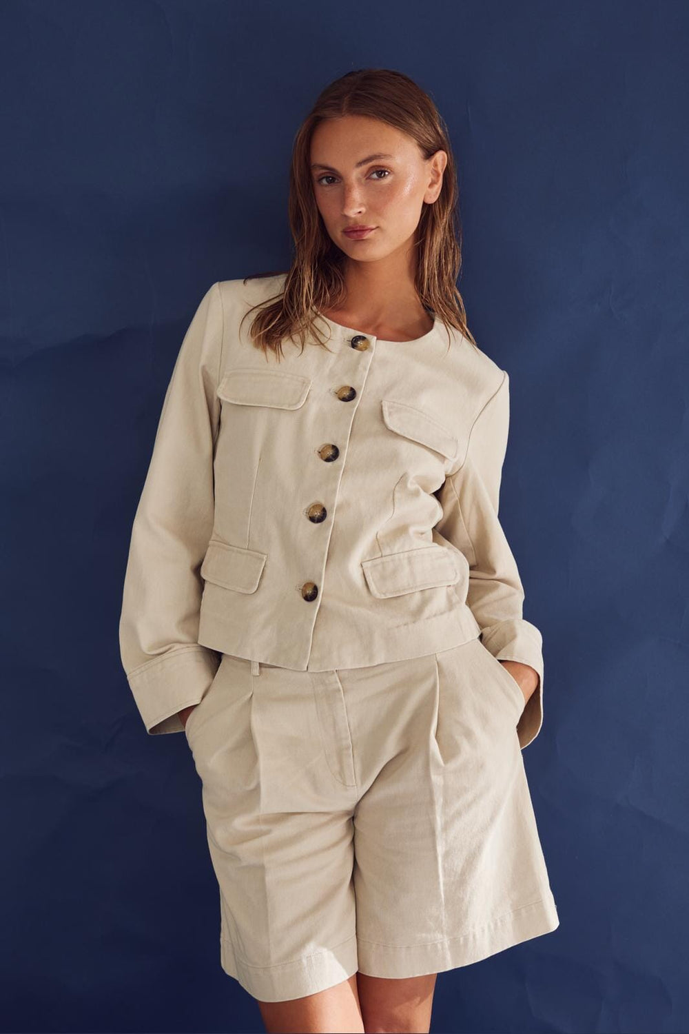 Noella - Lettie Shorts 12770014 - 974 Ivory