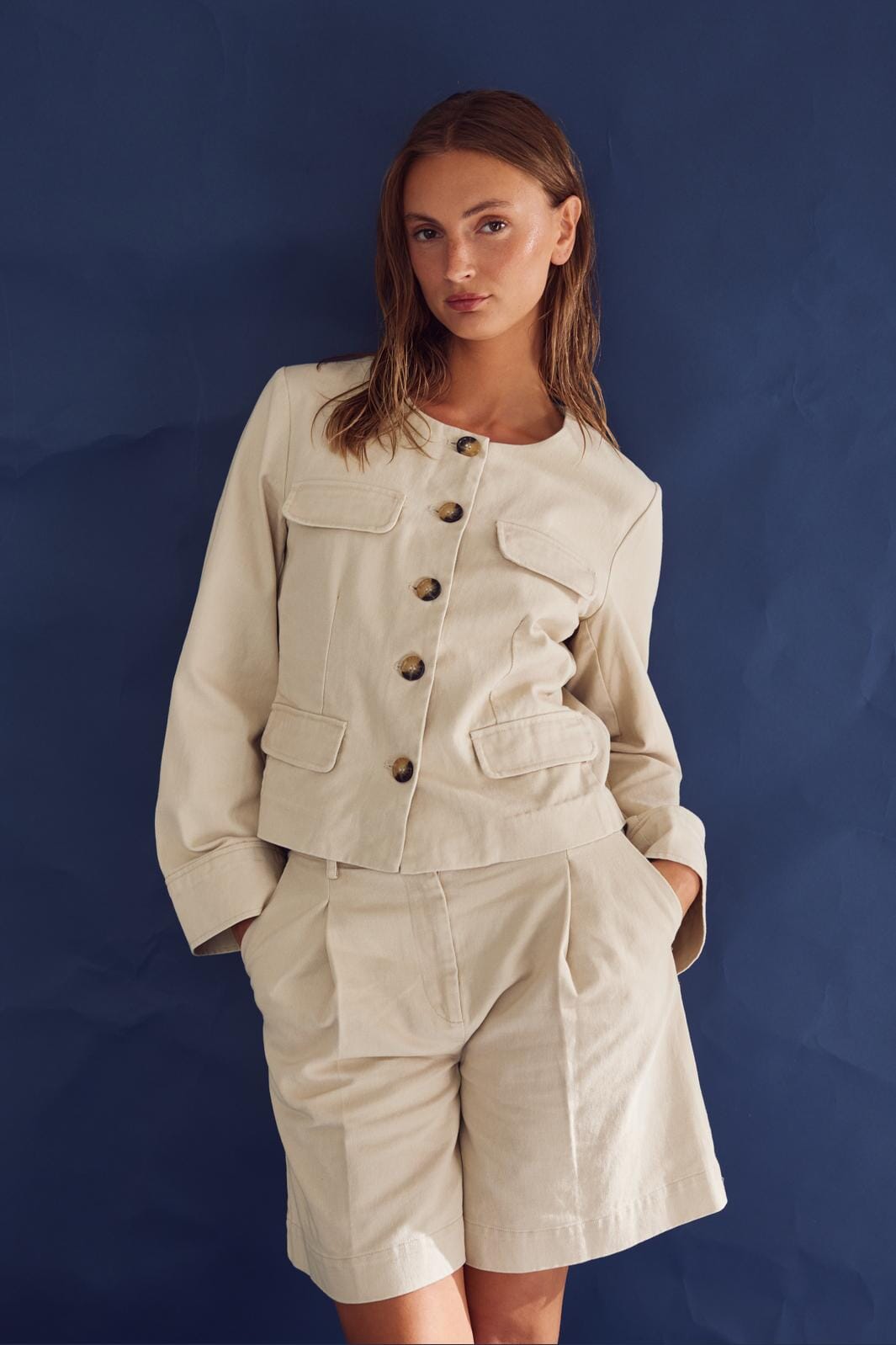 Noella - Lettie Shorts 12770014 - 974 Ivory