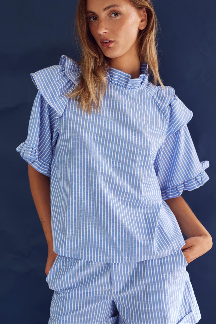 Noella - Letty Shorts 13470001 - 117 Blue Stripe