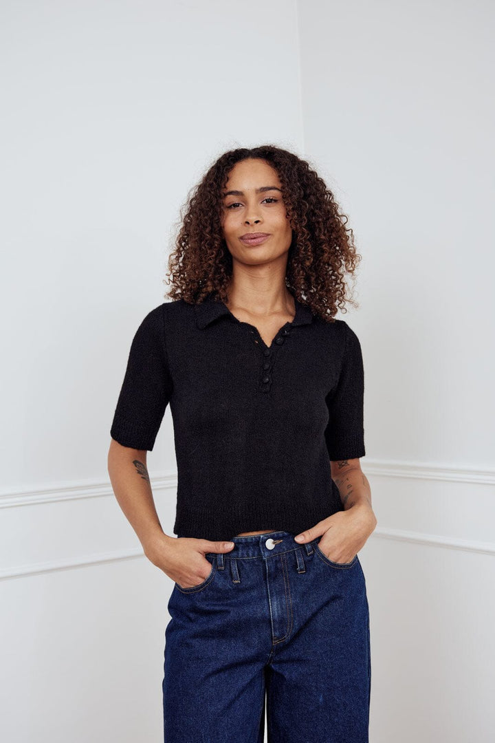 Noella - Levona Knit Polo 13980001 - 004 - Black