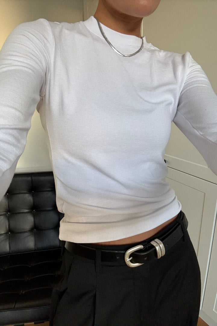 Noella - Lidie Ls Top 14090001 - 028 - White Bluser 