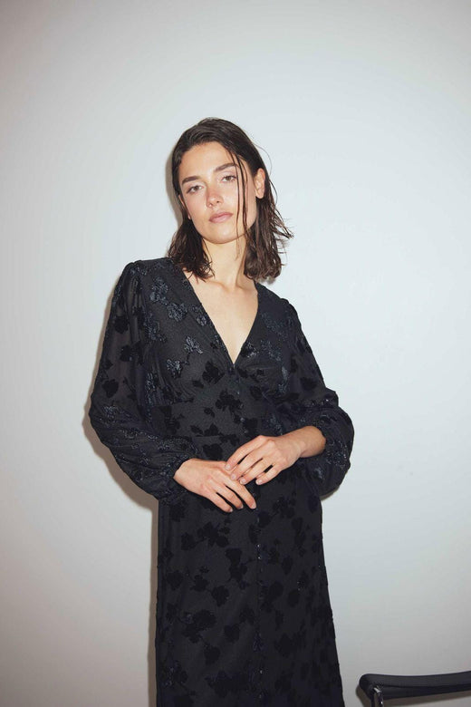Noella - Lilith Maxi Dress 14600003 - 004 - Black Kjoler 