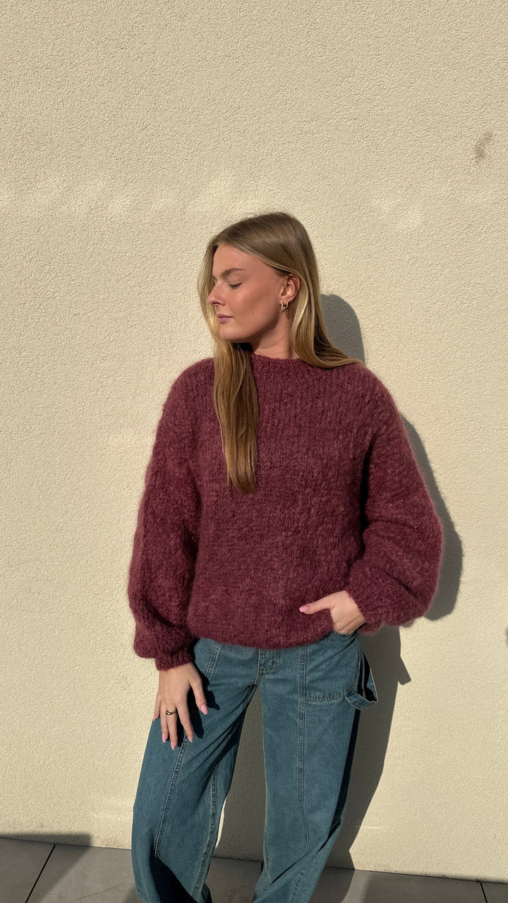 Noella - Linnie Knit 14180001 - 1285 - Rust Strikbluser 