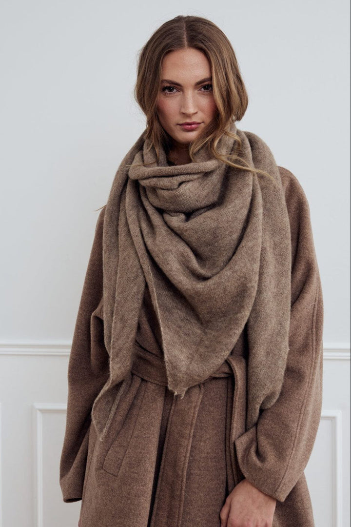 Noella - Loena Knit Scarf 13940001 - 1372 - Brown Melange