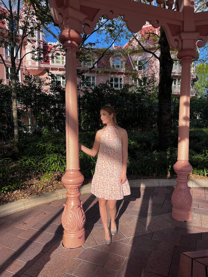 Noella - London Short Dress 14160003 - 1389 - Cinthia Pink Print Kjoler 