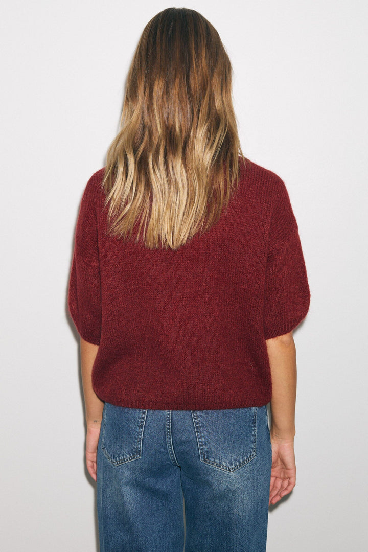 Noella - Mimi Knit Jumper 12366001 - 1355 - Dusty Mahogany Strikbluser 