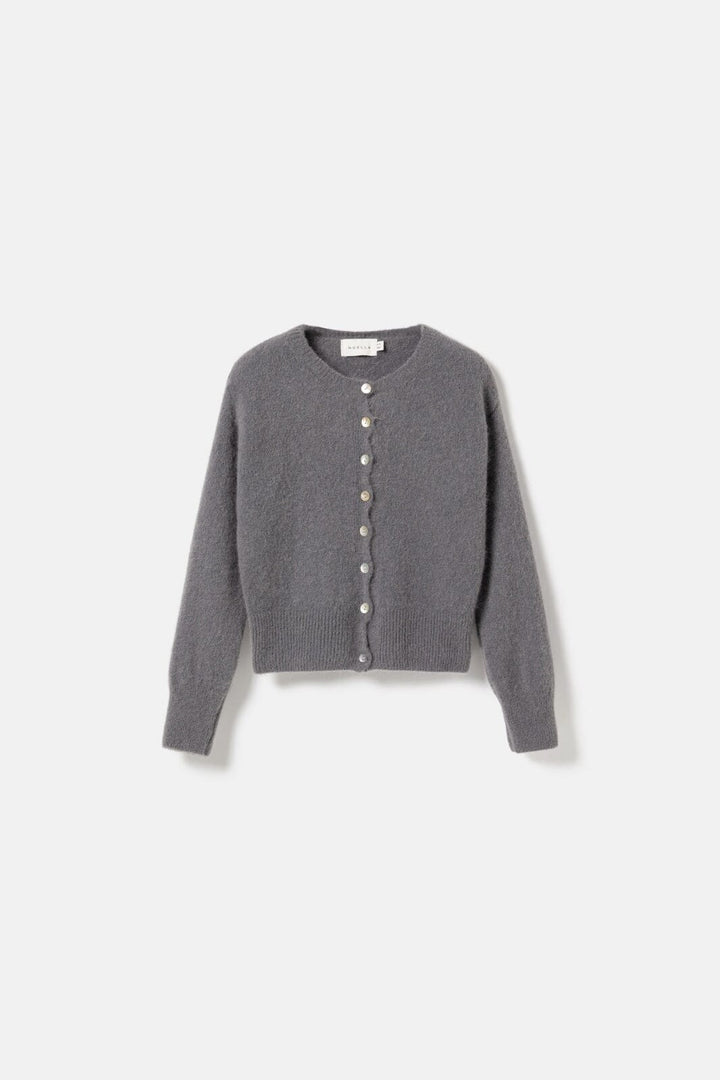Noella - N-Anya Knit Cardigan 16470001 - 1252 - Dark Grey Mel.