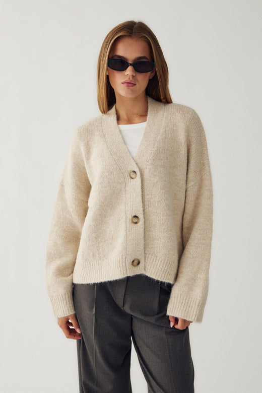 Noella - N-Laiana Knit Cardigan 16100001 - 023 - Beige Cardigans 
