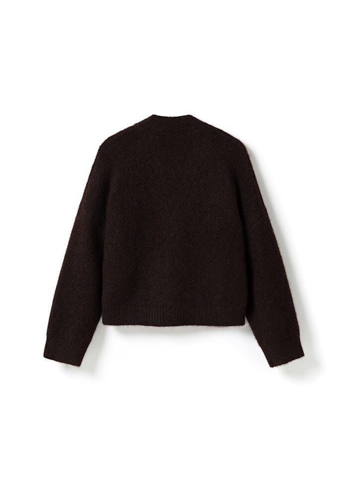 Noella - N-Laiana Knit Cardigan 16100001 - 674 - Chocolate Cardigans 