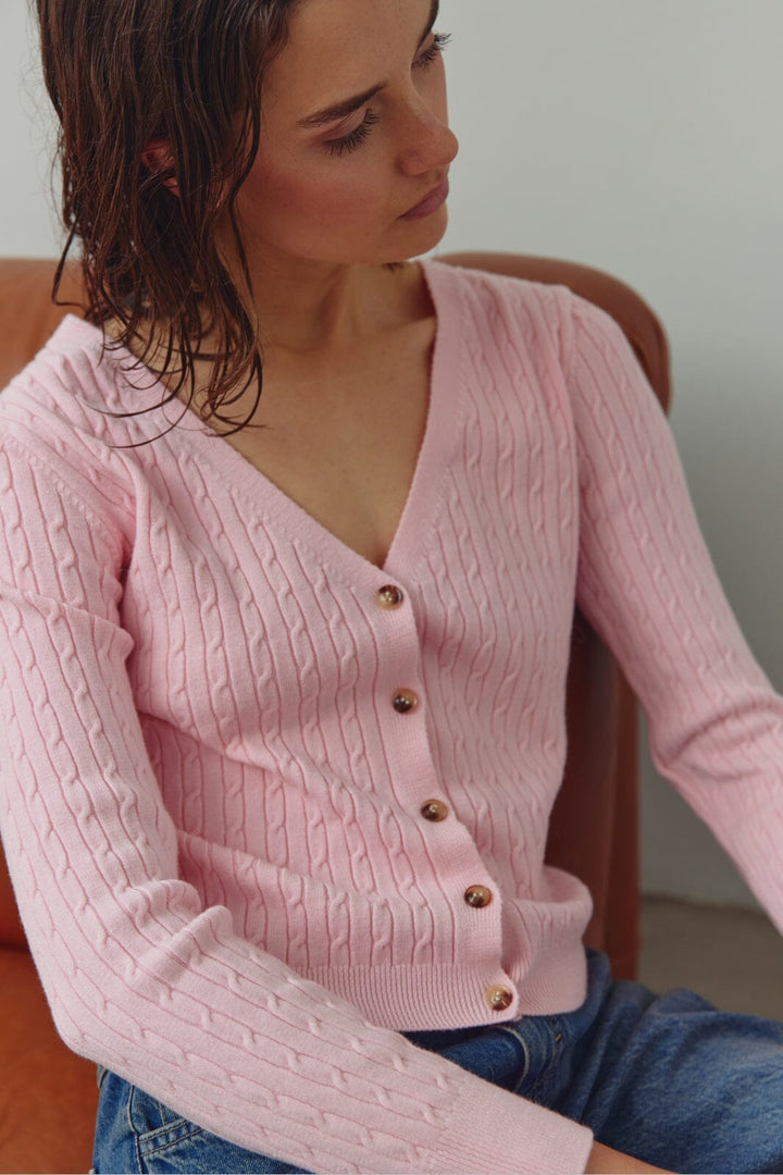 Noella - N-Laliah Knit Cardigan 15260002 - 1279 - Baby Pink