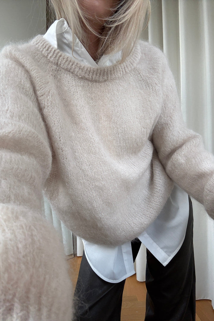 Noella - N-Latora Knit 15250002 - 023 - Beige Strikbluser 