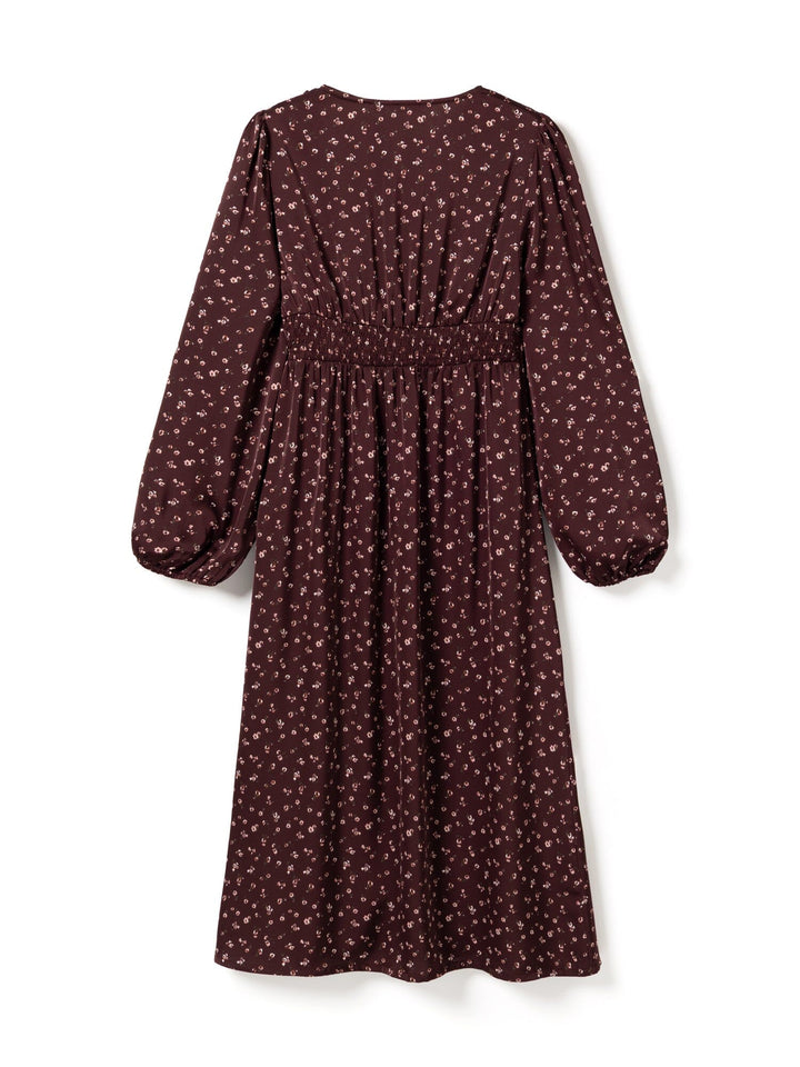 Noella - N-Lilith Dress 15900002 - 1472 - Dwyn Burgundy Print Kjoler 