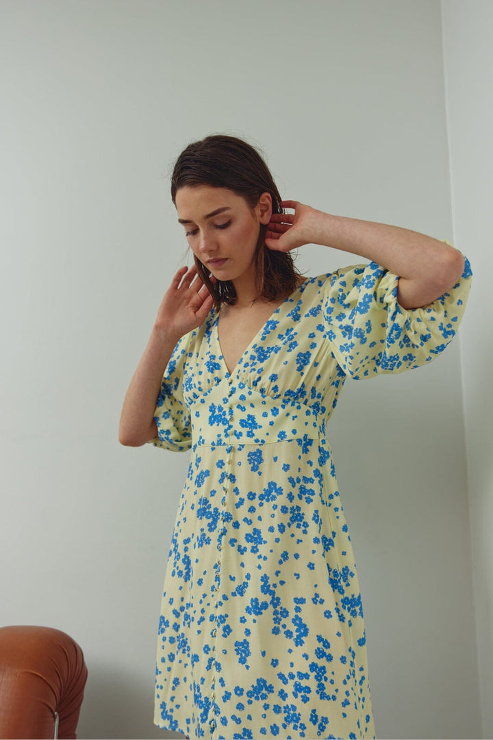 Noella - N-Lilliana Dress 15130001 - 1432 - Deja Yellow Print