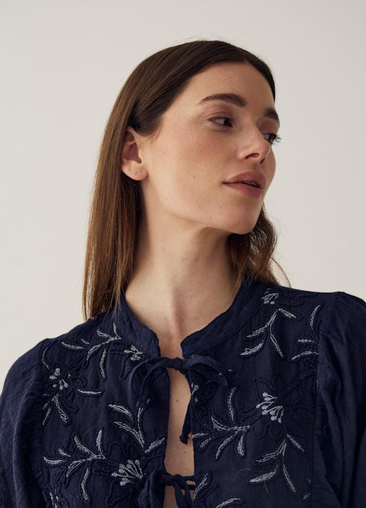 Noella - N-Ludmilla Blouse 17020001 - 1535 - Midnight Blue Bluser 