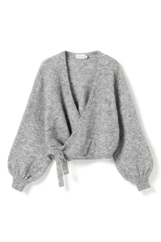 Noella - N-Maelee Knit Cardigan 16310001 - 1495 - Medium Grey Melange